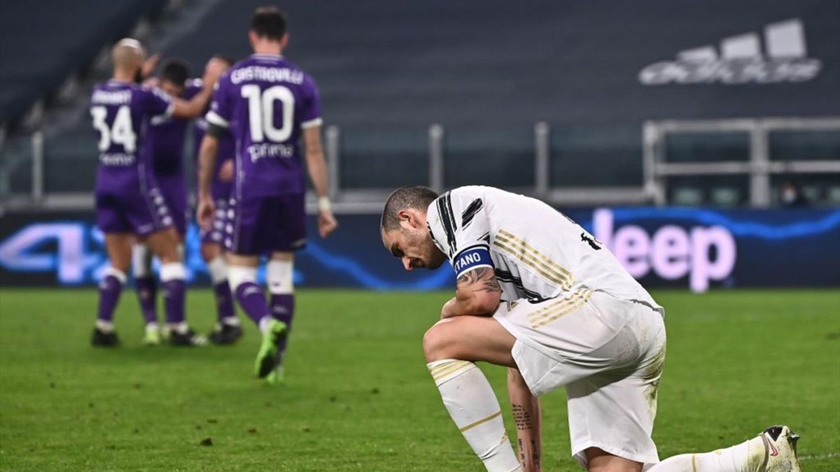 Cristiano Ronaldo và các đồng đội ở Juventus đã hứng chịu trận thua tới 0-3. Ảnh: Getty.