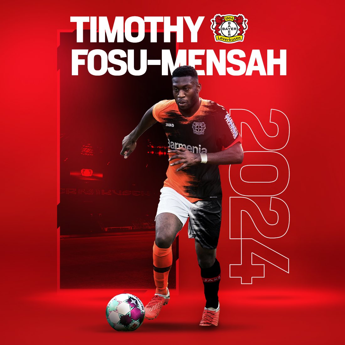 Hậu vệ Timothy Fosu-Mensah chính thức gia nhập Bayer Leverkusen.