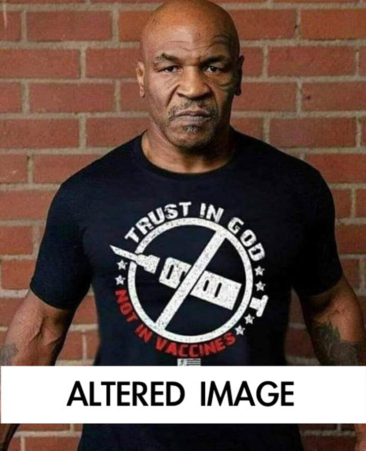 Bức ảnh giả mạo khiến Tyson khốn đốn