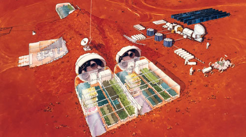 Mô hình nhà ở của phi hành gia trên sao Hỏa