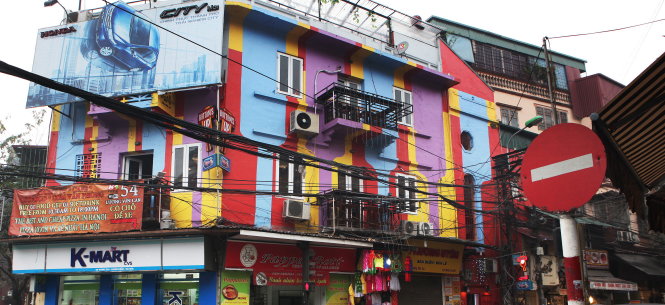 Một diện mạo của Hà Nội trên đường Lương Văn Can, quận Hoàn Kiếm - Ảnh: Xuân Bình
