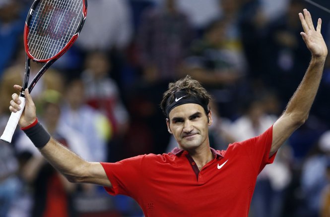 Tại Thượng Hải, Roger Federer đã có 61 trận thắng trong mùa giải 2014 - Ảnh: Reuters