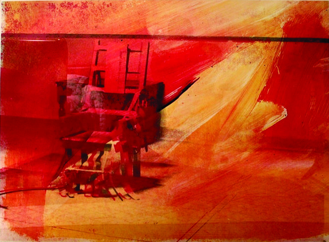 Ghế điện. Tranh của Andy Warhol  -galleryhip.com