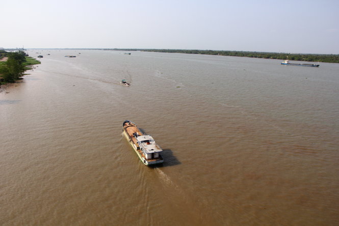 Sông Hậu - một nhánh của sông Mekong đoạn qua TP Cần Thơ  Chí Quốc