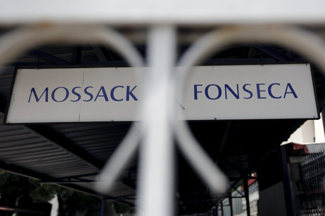 Biển hiệu hãng luật Mossack Fonseca ở Panama City -Reuters