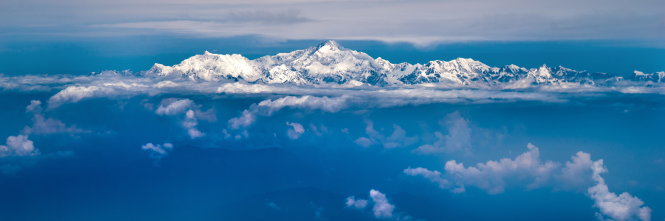 Cảnh đẹp hùng vĩ Himalaya nhìn từ máy bay-Tâm nguyễn