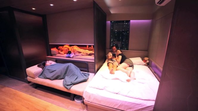 Căn hộ có bốn người ngủ và đầy đủ tiện nghi này ở Hong Kong chỉ rộng 28m2 -cnn.com