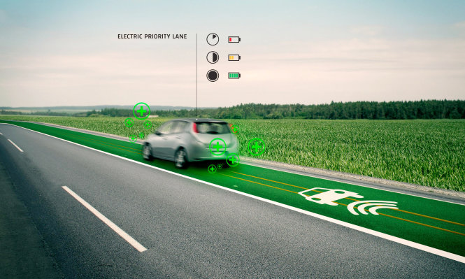 Đoạn đường thông minh này có thể tiếp năng lượng cho xe chạy điện