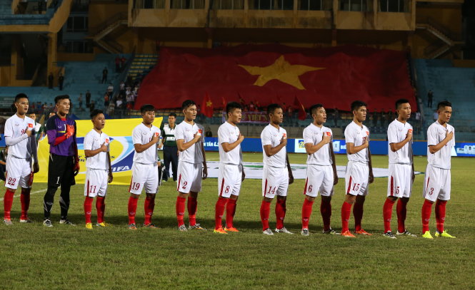 Các chàng trai U-19 VN đang gây sốt với kỳ tích dành vé dự VCK World Cup U-20. -N.Q.M.