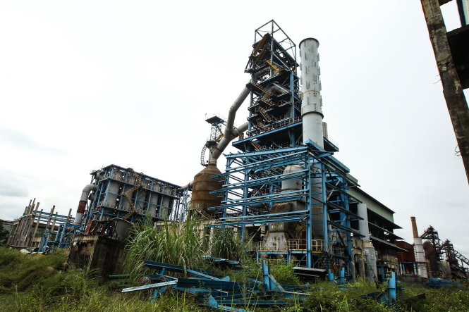 Khung cảnh hoang tàn của dự án mở rộng Nhà máy Gang thép Thái Nguyên (ảnh chụp tháng 11-2015)-Nguyễn Khánh