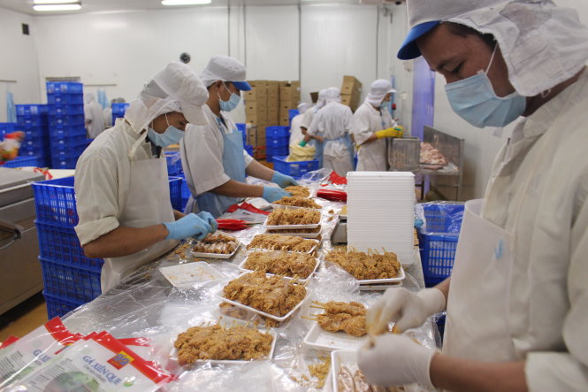 Chế biến thịt gà tại Công ty TNHH Koyu & Unitek-Trần Mạnh