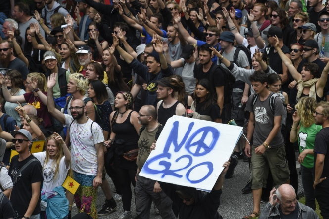 Biểu tình chống thượng đỉnh G20 tại Hamburg (Đức) -Reuters