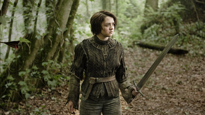 Diễn viên Maisie Williams thủ vai Arya Stark.-Ảnh: HBO