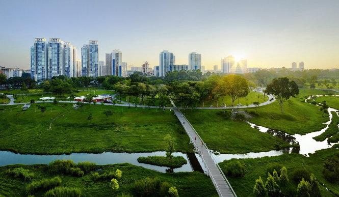 Singapore nổi tiếng là “Thành phố trong vườn”. -Ảnh: worldbank.org