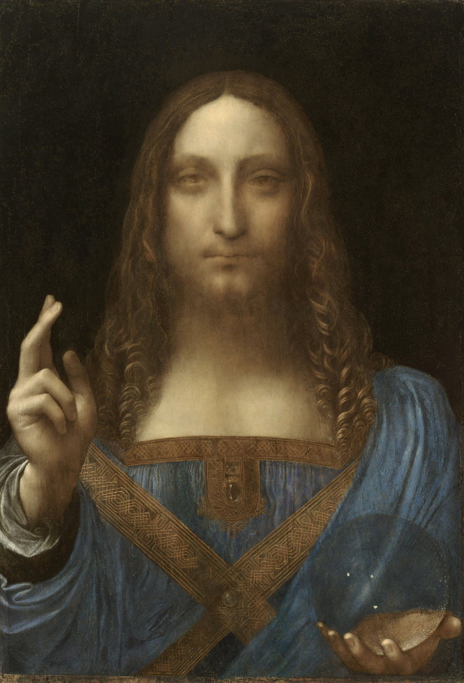 Bức tranh 450 triệu USD “Salvator Mundi”.