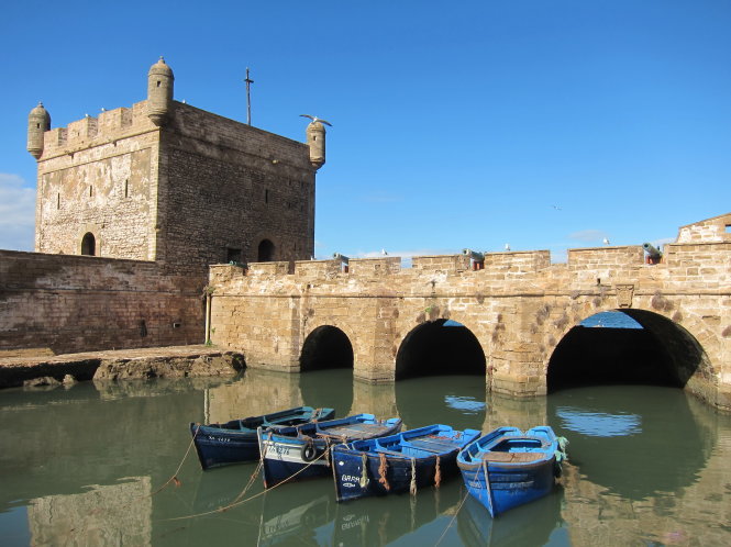 Pháo đài kiến trúc Hồi giáo ở Essaouira. Ảnh: N.C.L.