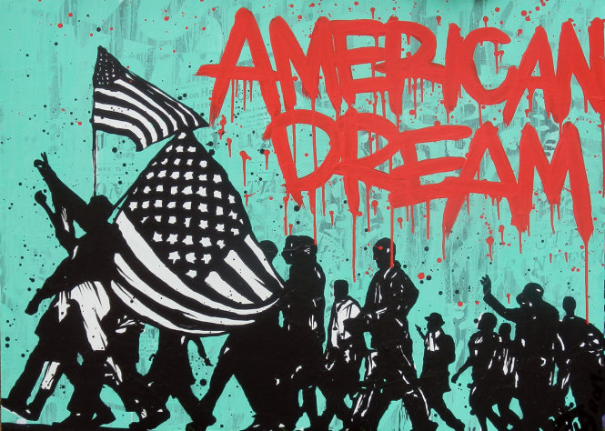 Giấc mơ Mỹ, giấc mơ không chỉ của người Mỹ. Ảnh: Krava Galleries