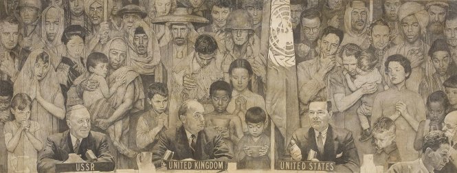 Liên Hiệp Quốc, tranh của Norman Rockwell. Ảnh: Norman Rockwell Museum