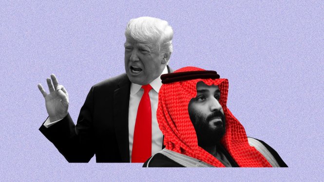 Ông Trump vẫn kiên trì ủng hộ MBS trước sức ép từ nhiều phía. Ảnh: Axios