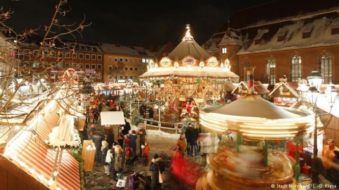 Chợ Noel ở Nuremberg. Ảnh: tourismus.nuernberg.de