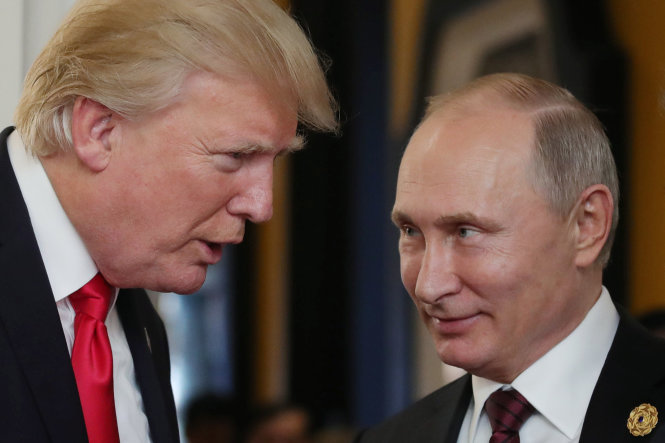 Hai ông Trump (trái) và Putin là những nhà lãnh đạo để lại nhiều dấu ấn nhất trong năm 2018? Ảnh: time.com