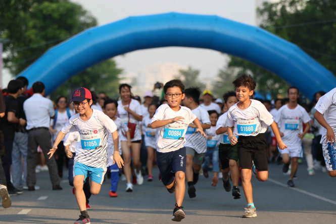 Hơn 9.500 người tham gia Giải marathon TP.HCM 2019. Chạy bộ đang lan tỏa mạnh mẽ trên cả nước. Ảnh: TẤN PHÚC