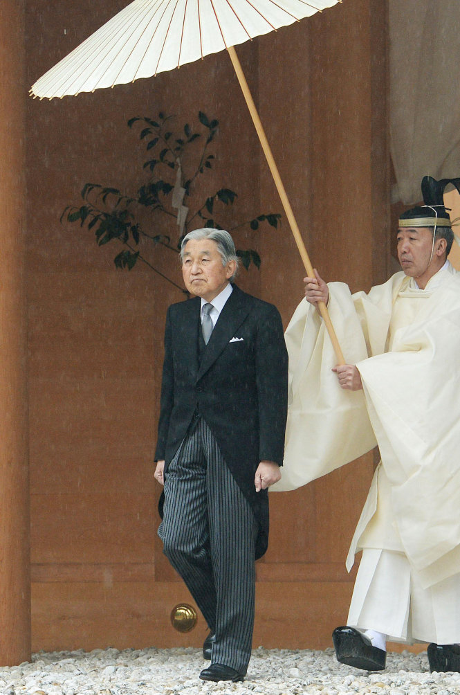 Thiên hoàng Akihito sẽ thoái vị, triều đại mới ở Nhật Bản sẽ bắt đầu từ 1-5-2019. Ảnh: The Japan Times