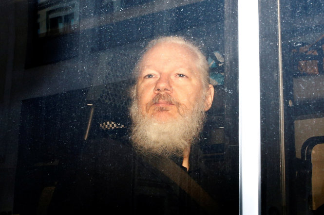 Assange bị bắt giữ ở London. -Ảnh: Shutterstock