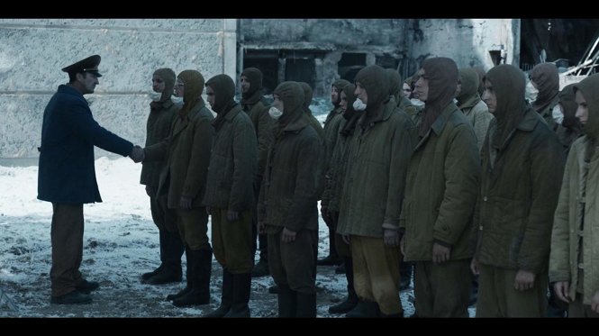 Cảnh trong phim Chernobyl của HBO.