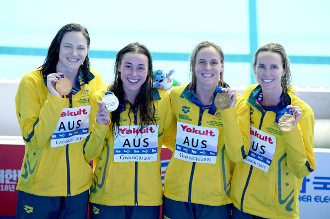 Những cô gái vàng của bơi lội Úc. Ảnh: swimming.org.au