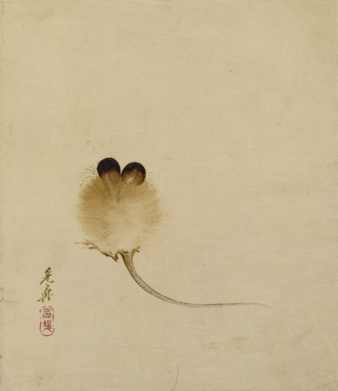 Painting of a Mouse, by Shibata Zeshin