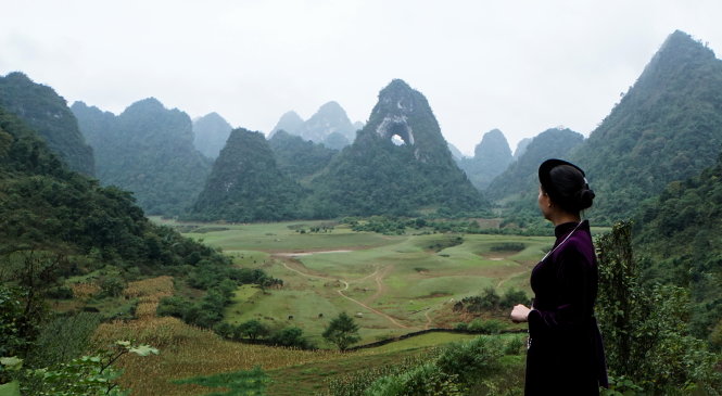 Cảnh quan núi Mắt Thần bốn mùa Xuân – Hạ - Thu – Đông. Ảnh: Phạm Ngọc Khoa – Hoàng Khuyến