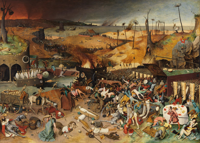 Chiến thắng của tử thần. Tranh của Pieter Bruegel Cha về sự tàn phá của dịch hạch. Ảnh: Wikipedia