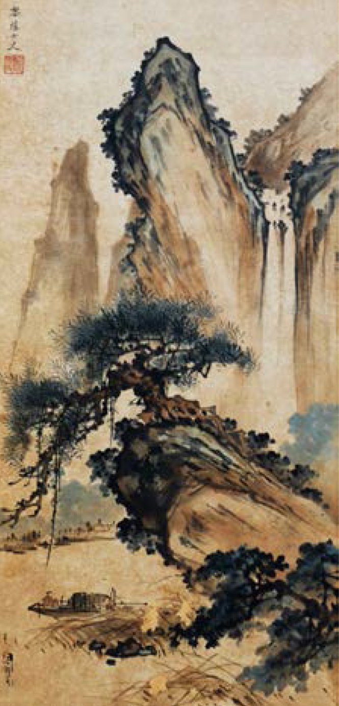 Các bức tranh của họa sĩ Lê Thị Ẩn, dấu triện cùng chữ ký.