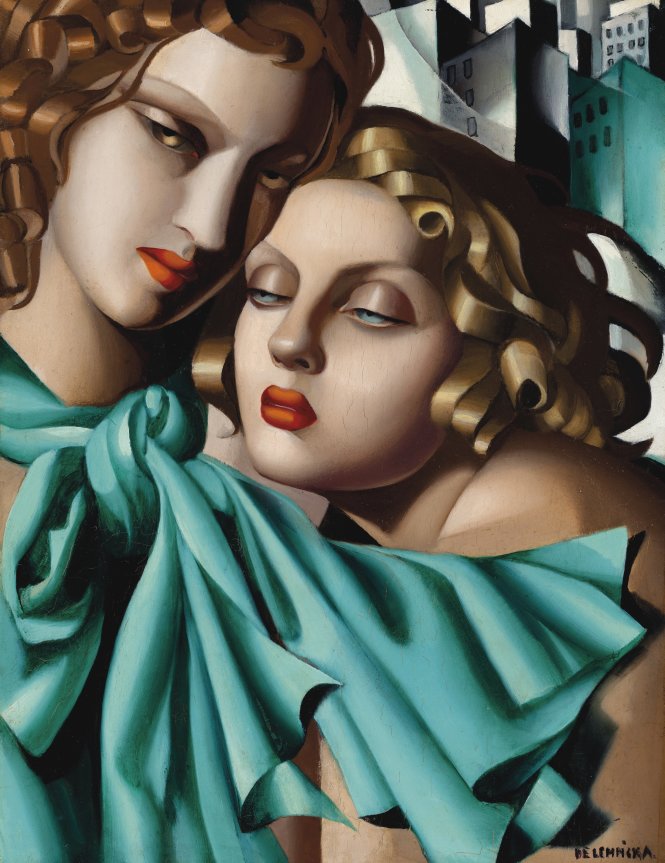 Les jeunes filles, vẽ vào khoảng năm 1930, sơn dầu trên ván, khổ 35 x 27cm, giá 5.269.000 USD