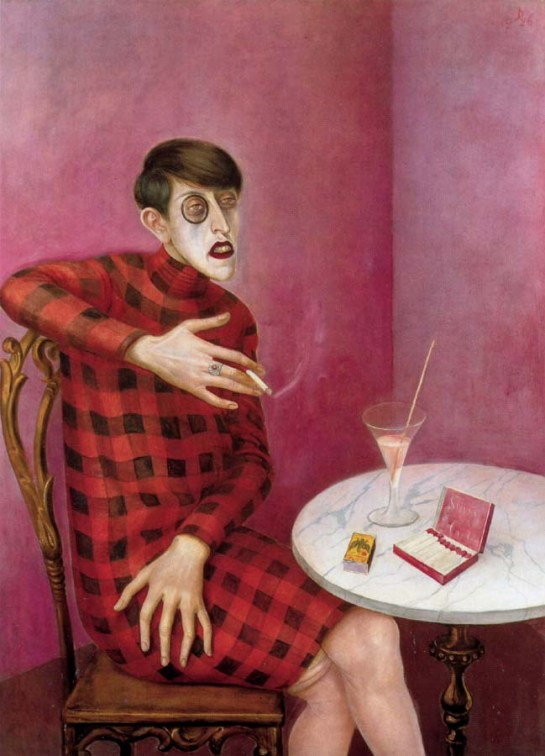 Bức tranh “Chân dung nhà báo Sylvia von Harden” của họa sĩ người Đức Otto Dix (năm 1928).