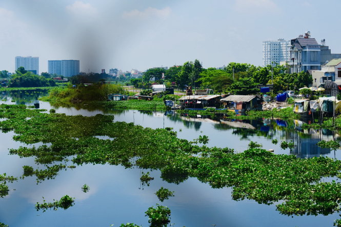 Theo quy hoạch, một phần đất đọc kênh Tham Lương - Bến Cát (quận Gò Vấp) sẽ là công viên cây xanh. Ảnh: QUANG ĐỊNH