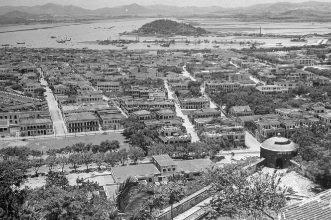 Macau 1942 và Macau 2020. Ảnh: SCMP