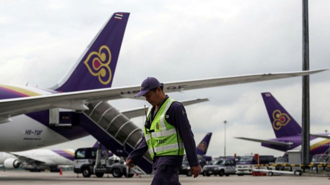 Sau 60 năm hiển hách, giờ Thai Airways phải nộp đơn xin phá sản. Ảnh: Bloomberg