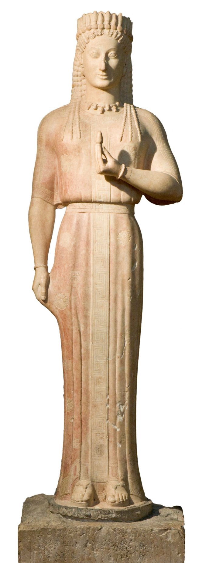 Tượng Phrasikleia Kore (Hy Lạp, thế kỷ 6 TCN). Ảnh: Liebieghaus Skulpturensammlung
