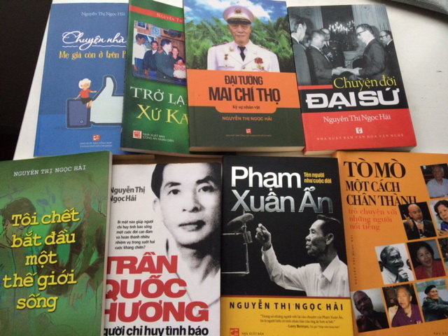 Các đầu sách đã xuất bản của nhà báo Nguyễn Thị Ngọc Hải