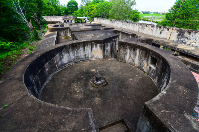 Nơi đặt khẩu pháo 138mm (đã bị tháo dỡ).