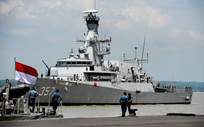 Hải quân Indonesia vừa tổ chức tập trận lớn ngày 21-7. Ảnh: indonesiaexpat.biz