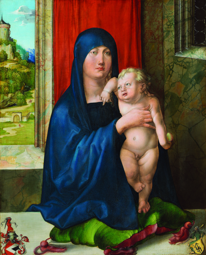 Bức tranh The Haller Madonna của Albrecht Dürer với màu xanh lam từ chất Azurite có chứa arsenic cực độc.