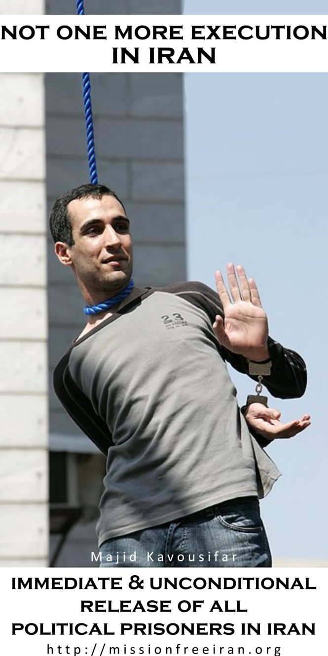 Majid Kavousifar trước thời khắc bị hành quyết. Ảnh: imgur.com