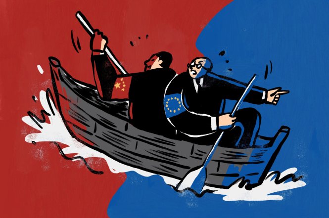 Quan hệ EU - Trung Quốc đang bước vào giai đoạn nhiều thử thách. Ảnh: scmp.com