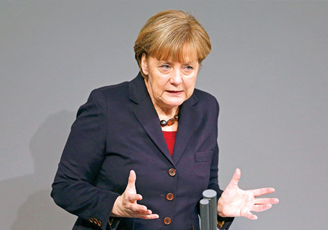 Thủ tướng Đức Angela Merkel cho rằng trừng phạt Nga là để đảm bảo “an toàn của châu Âu đối với Nga, chứ không phải chống lại Nga” - Ảnh: reuters