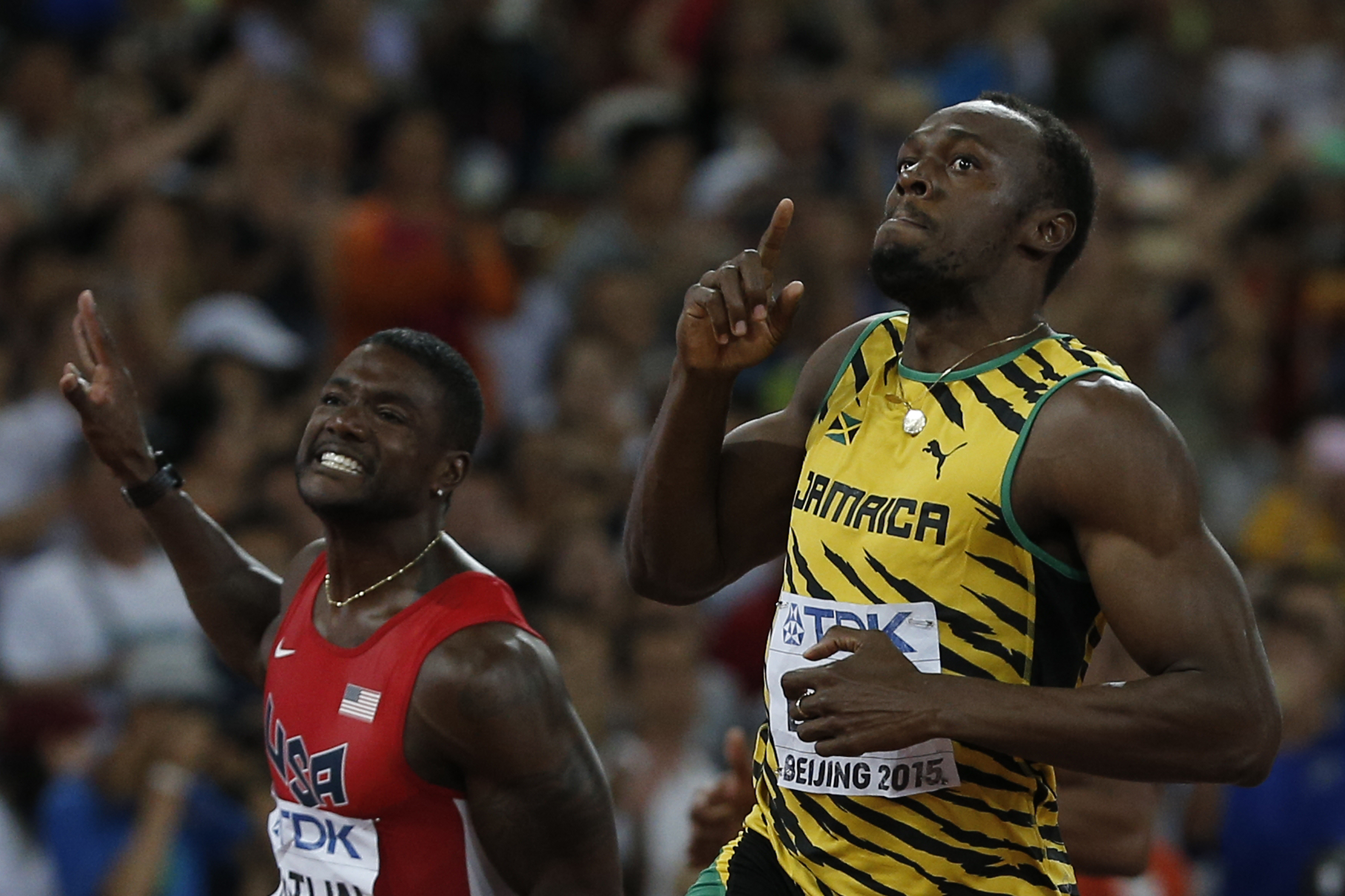 Usain Bolt vẫn là vua nước rút, nhưng Justin Gatlin (trái) đã thu ngắn được khoảng cách -citizen.co.za