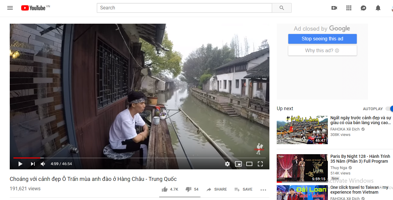 Kênh YouTube Fahoka Xê Dịch của Phạm Hoàng Khải là một trong số ít kênh làm về du lịch nước ngoài hiện nay. Ảnh chụp màn hình