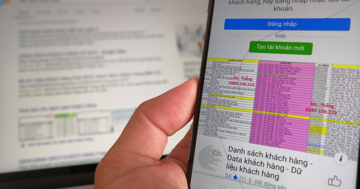 Thông tin người dùng - món hàng siêu lợi nhuận